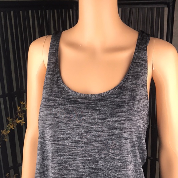 lululemon athletica Tops - Lululemon Racerback Black & Heather Gray Tank SZ10